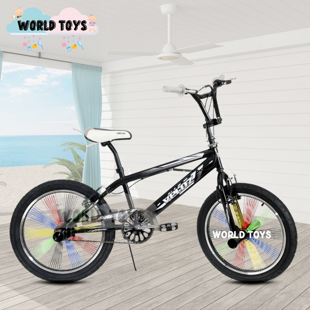 BICICLETA ACROBÁTICA ARO 20 «FREESTYLE» BLACK Y WHITE - 4