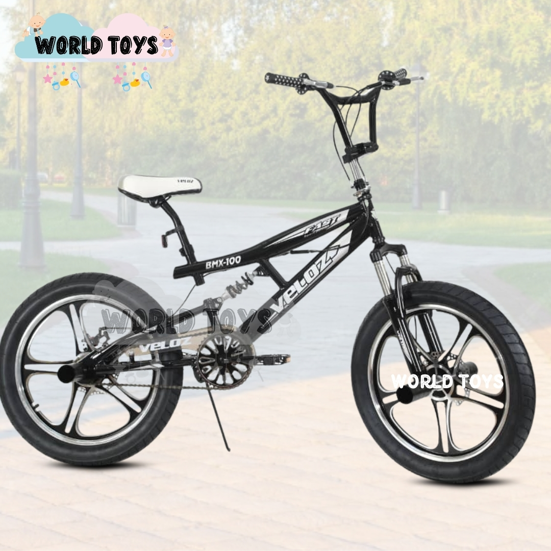 BICICLETA ACROBÁTICA BMX ARO 20 «ELICE FREESTYLE» BLACK GREY - 4