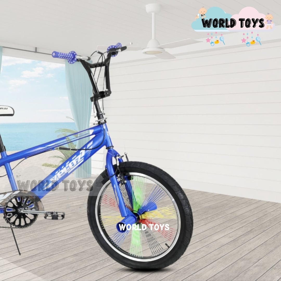 BICICLETA ACROBÁTICA ARO 20 «FREESTYLE» BLUE Y WHITE - 3