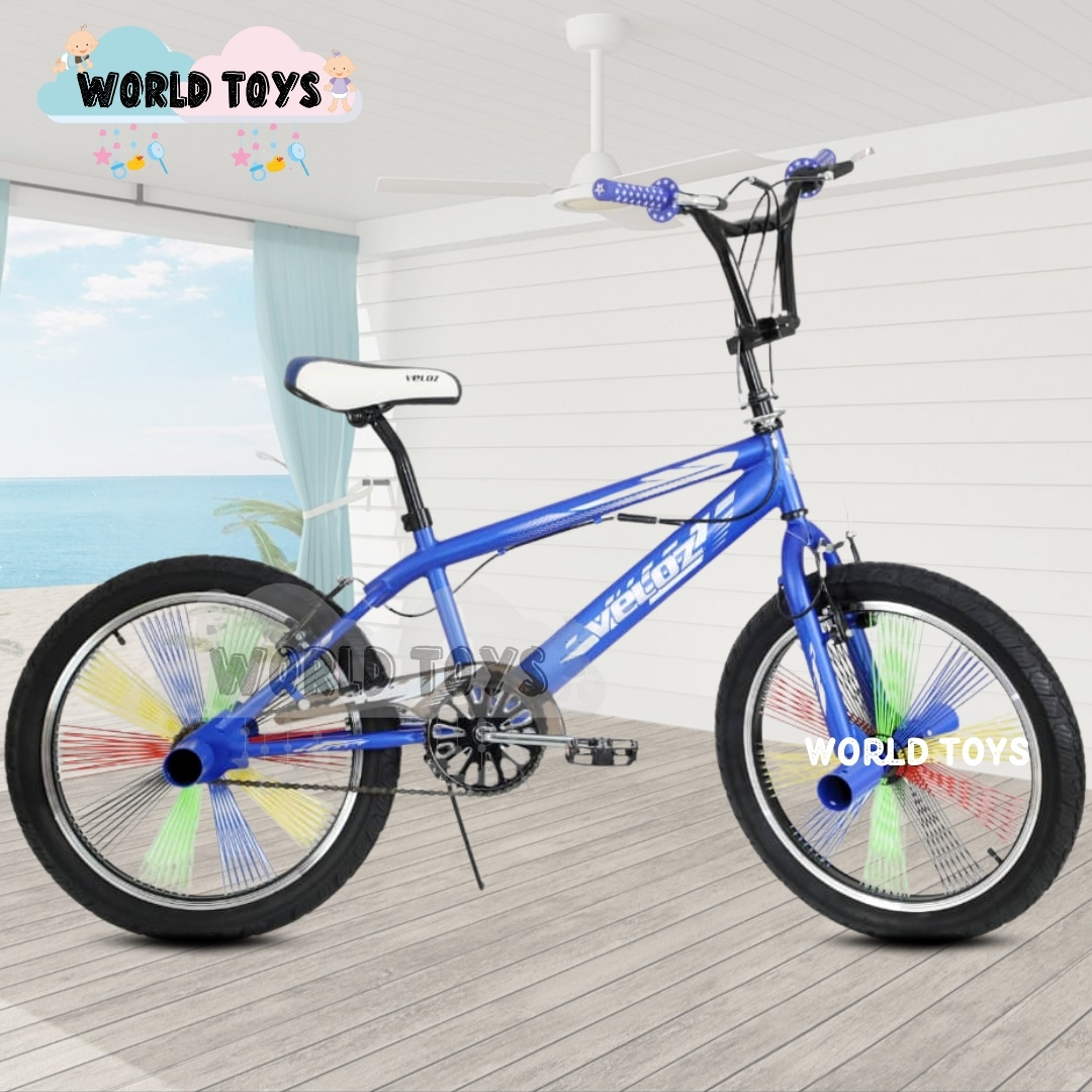 BICICLETA ACROBÁTICA ARO 20 «FREESTYLE» BLUE Y WHITE - 4