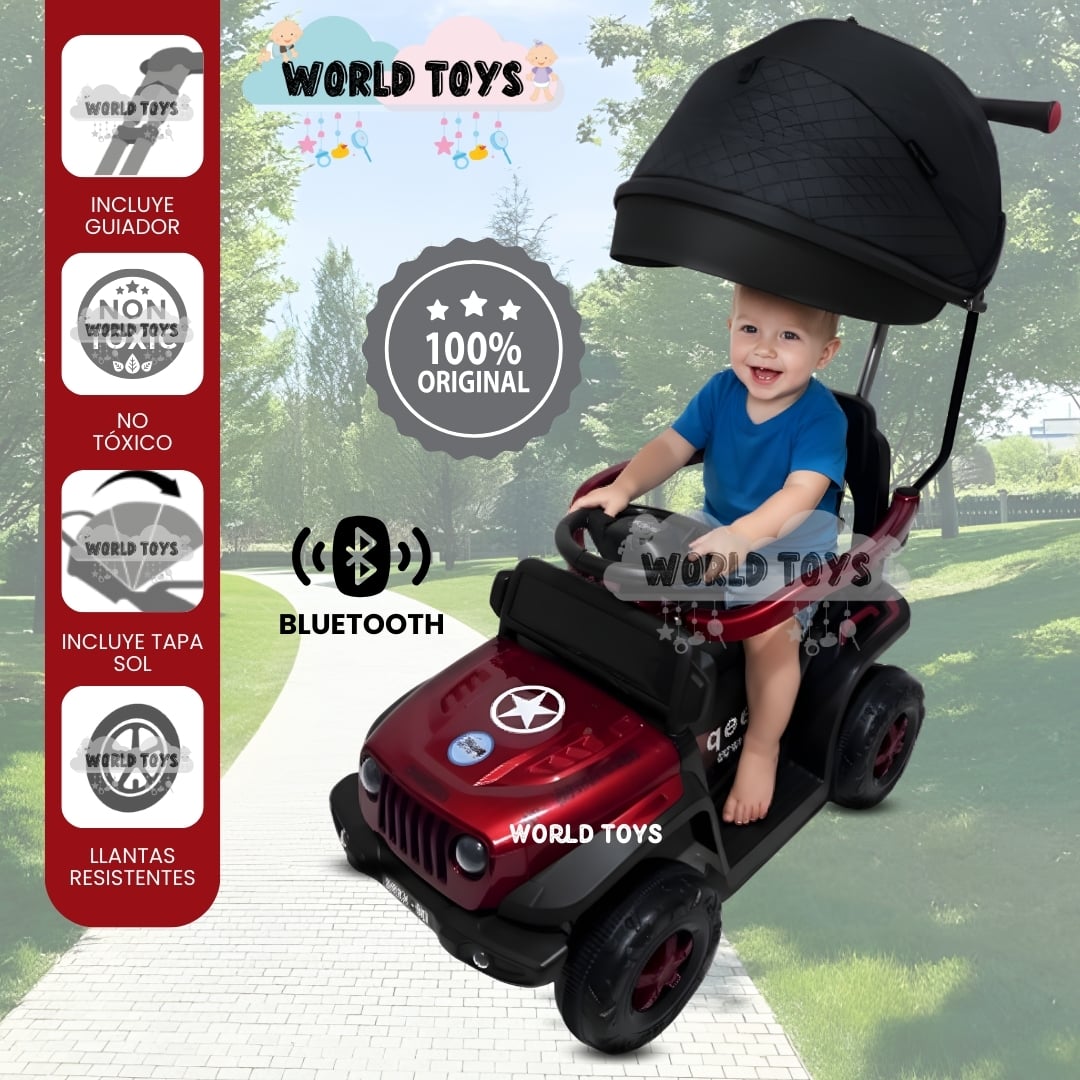 CORREPASILLO GUIADOR «EXPLORER JEEP» PARA NIÑOS RED - 1