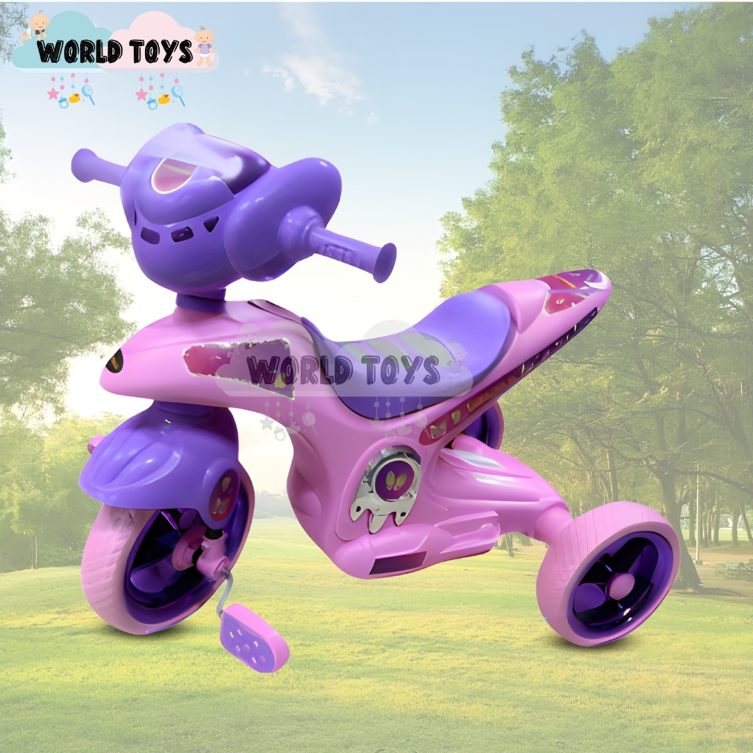 TRIMOTO A PEDAL PARA NIÑOS «SERVANN II» CON BLUETOOTH PURPLE - 2