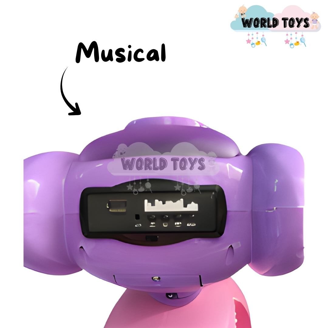 TRIMOTO A PEDAL PARA NIÑOS «SERVANN II» CON BLUETOOTH PURPLE - 4