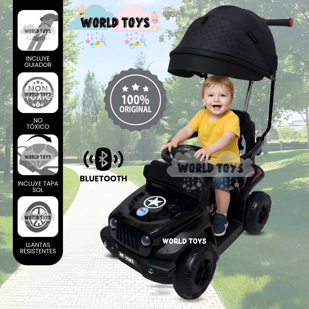 CORREPASILLO GUIADOR «EXPLORER JEEP» PARA NIÑOS BLACK - 1