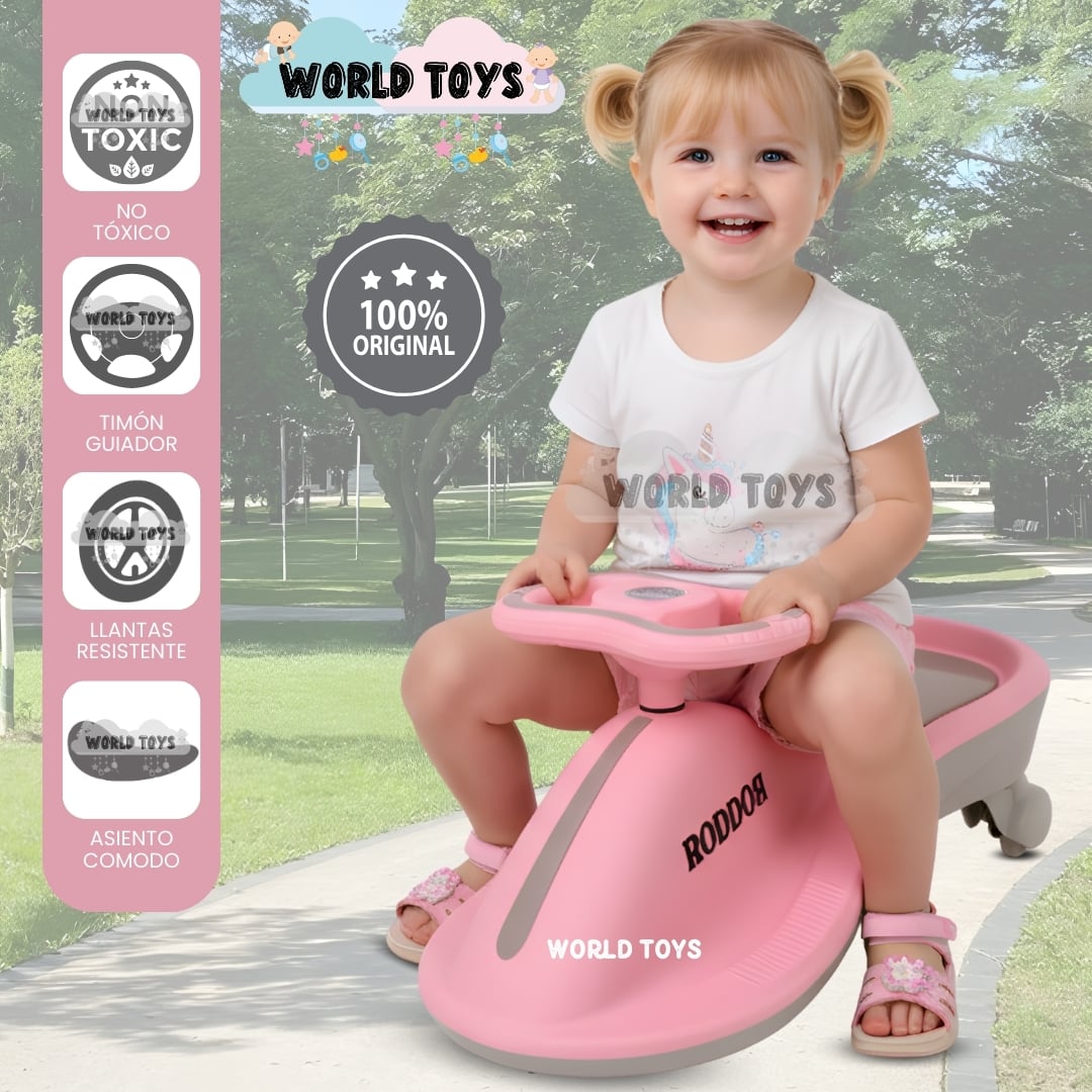 CORREPASILLO TWIST CAR «RODDOS» PINK Y GREY - 1