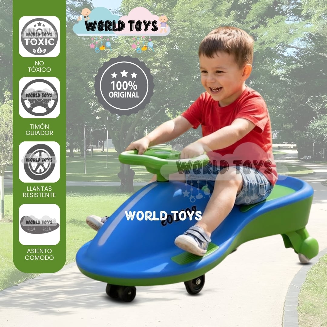 CORREPASILLO TWIST CAR «RODDOS» BLUE Y GREEN - 1