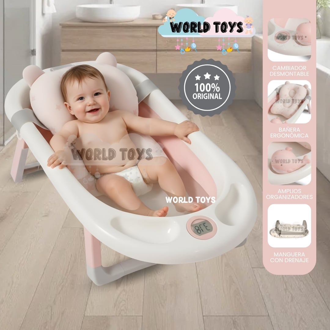 BAÑERA PLEGABLE PARA BEBÉS «DOUX WHALL» EDICIÓN LIMITADA - 1