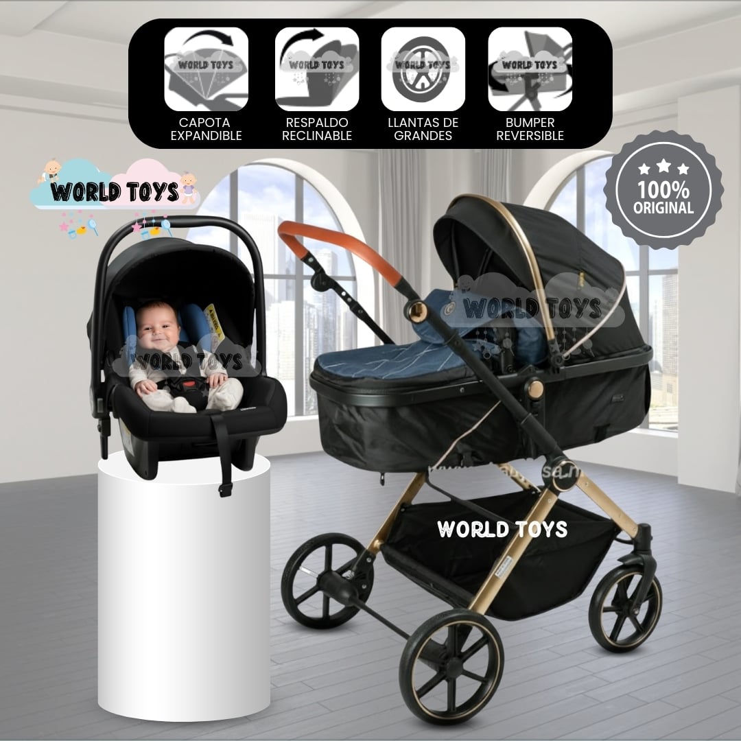 COCHE MOISÉS EDICIÓN EXCLUSIVA «SIGNAL PLUS» CON PORTABEBÉ - 1