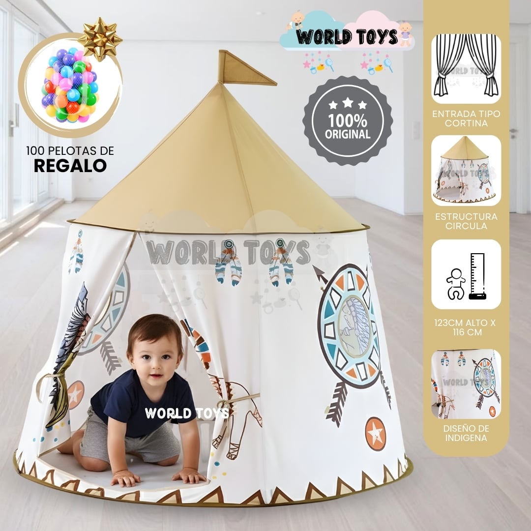 TIENDA DE JUEGOS PLEGABLE «BABY INDI» EDICIÓN LIMITADA - 1
