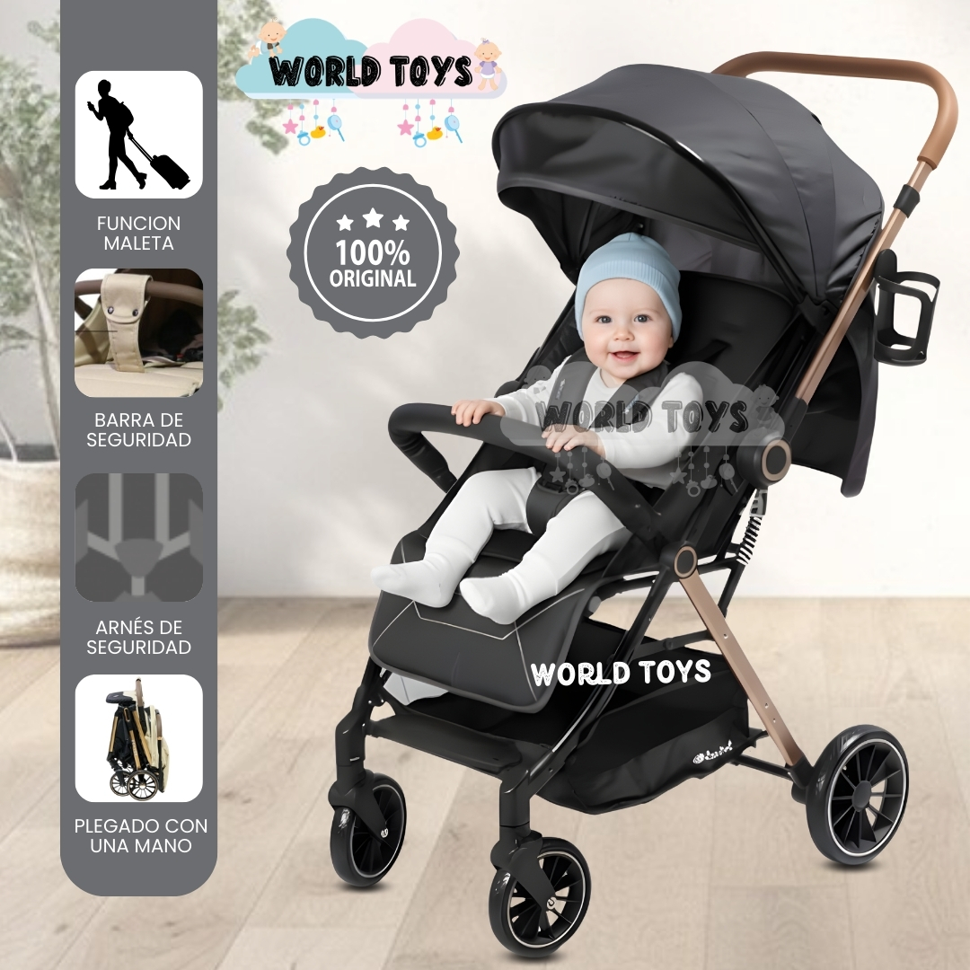 COCHE MALETA DE PASEO «KIBO» EDICIÓN EXCLUSIVA GRAY - 1