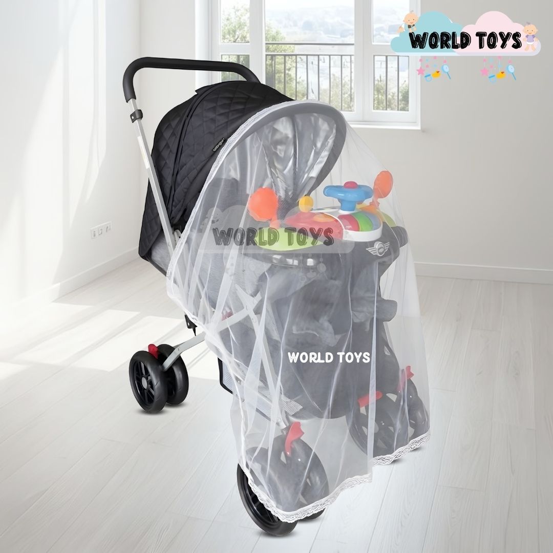 COCHE CUNA DIDACTICO «SHABY» CON MANGO REVERSIBLE BLUE - 3