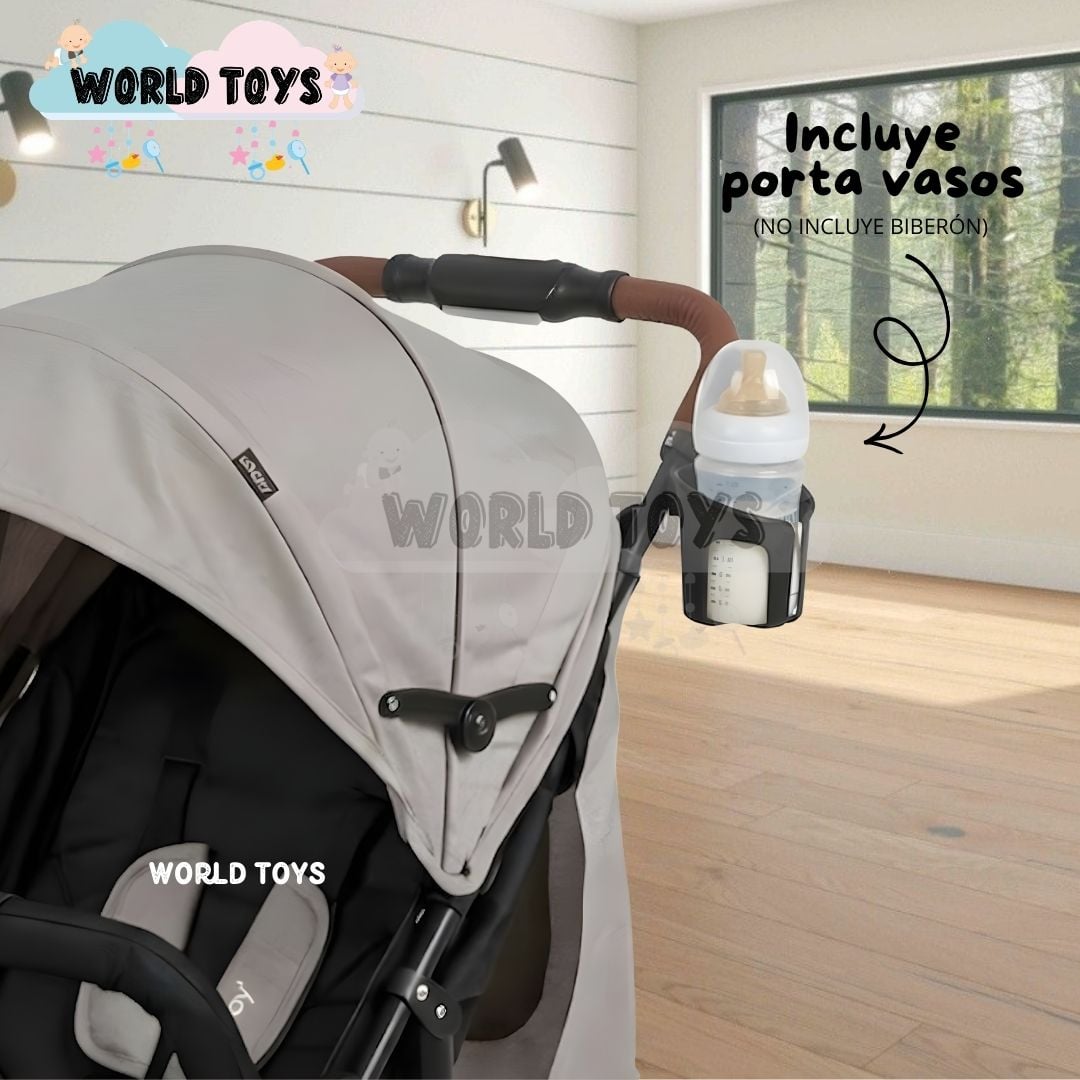 COCHE CUNA DISEÑO SOFISTICADO «MADDOX II» EDICIÓN EXCLUSIVA ROSADO - 5
