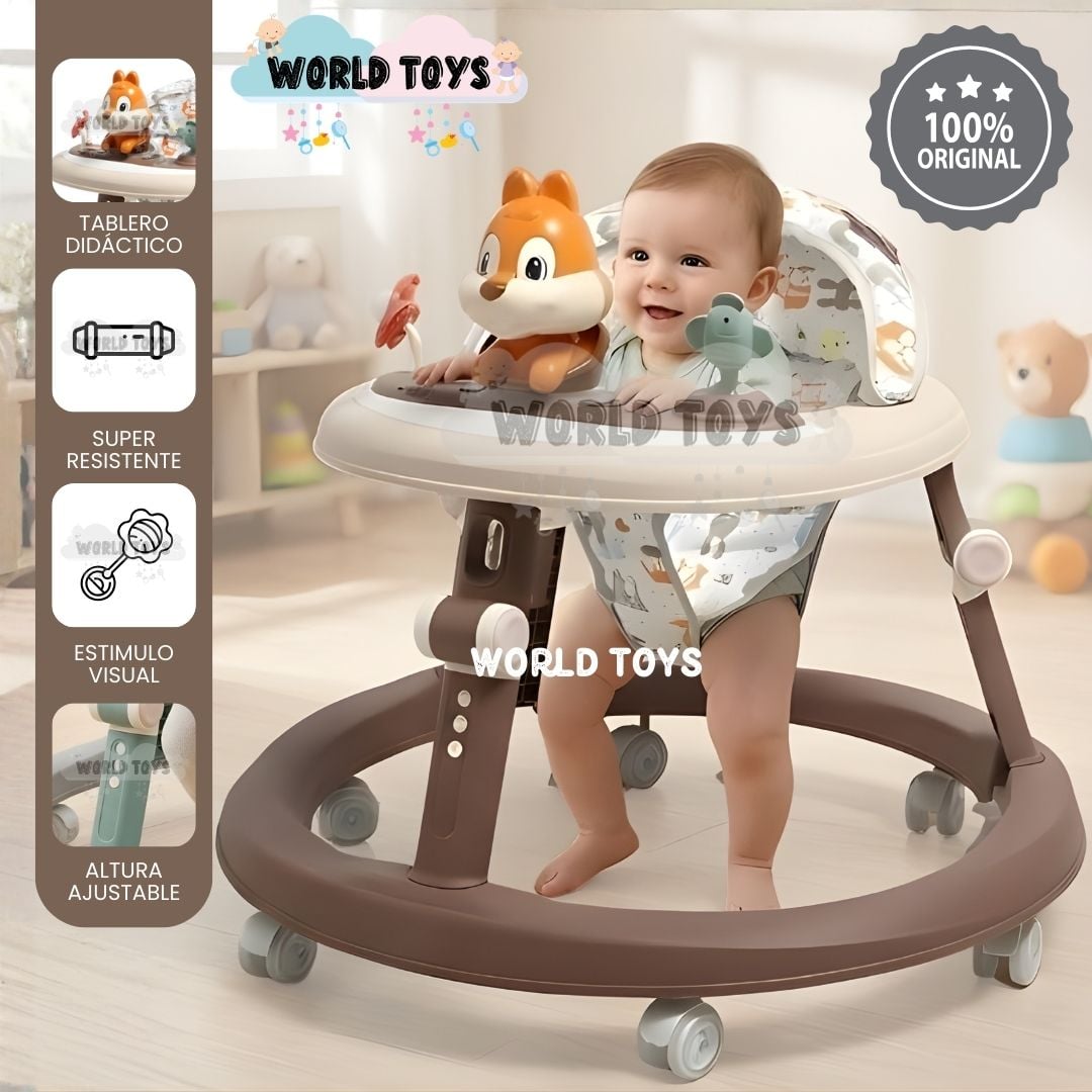 ANDADOR CON TABLERO DIDÁCTICO «NUTTY II» EDICIÓN ESPECIAL BROWN - 1