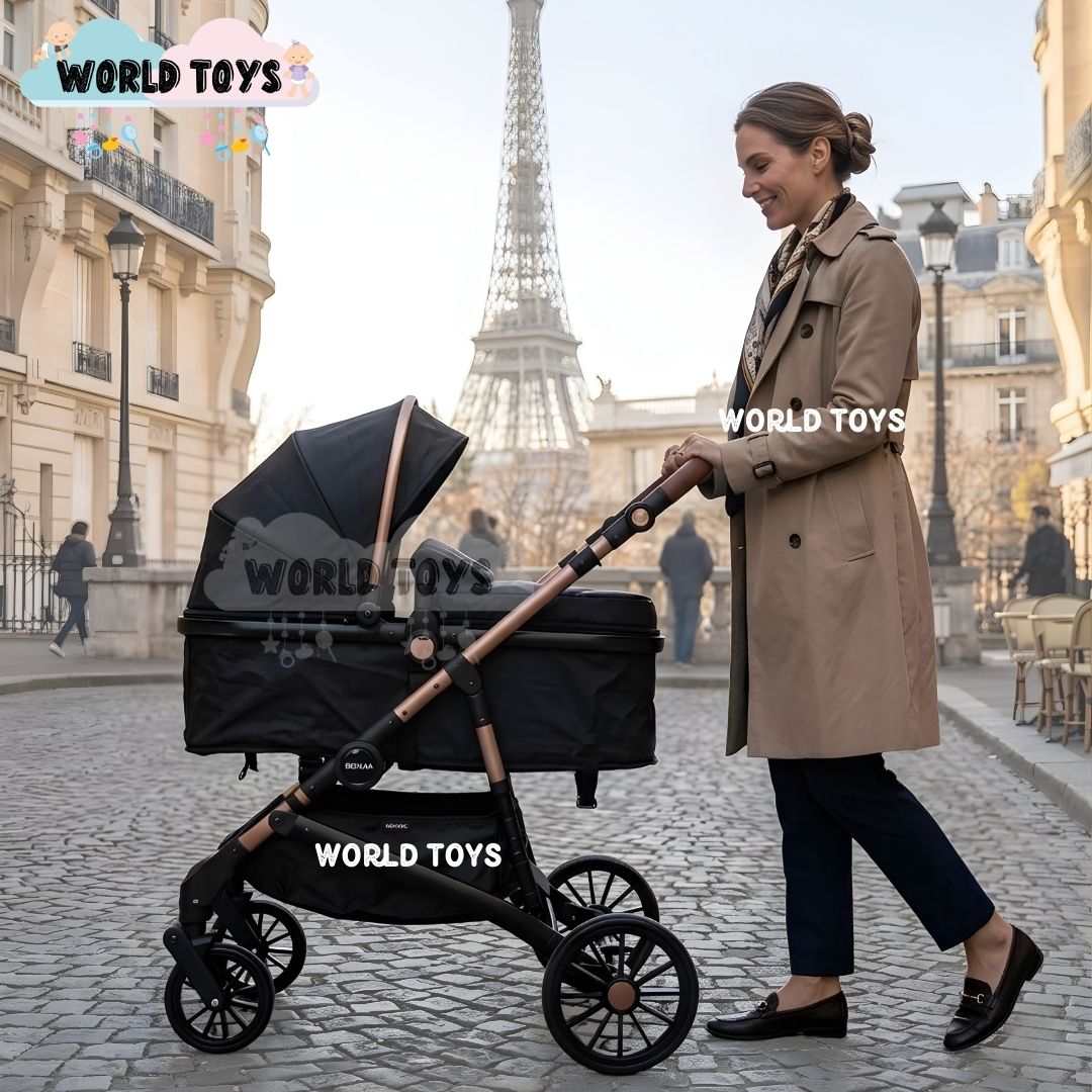 COCHE MOISÉS TRAVEL SYSTEM «INFINITIVE GOLD II» DE LUJO GRAY - 4