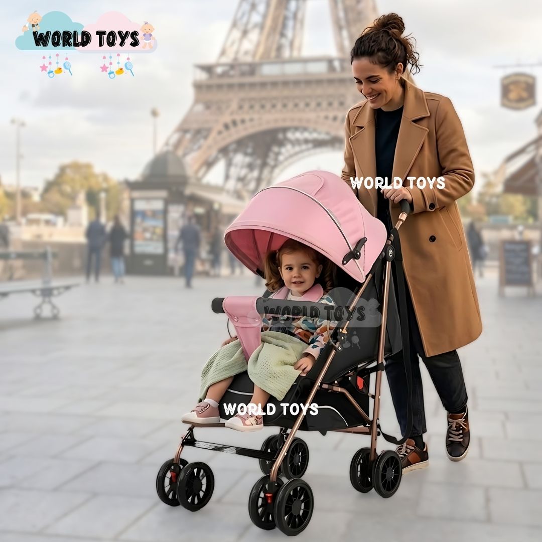 COCHE BASTÓN PLEGADO COMPACTO «MAFY» EDICIÓN EXCLUSIVA PINK - 2