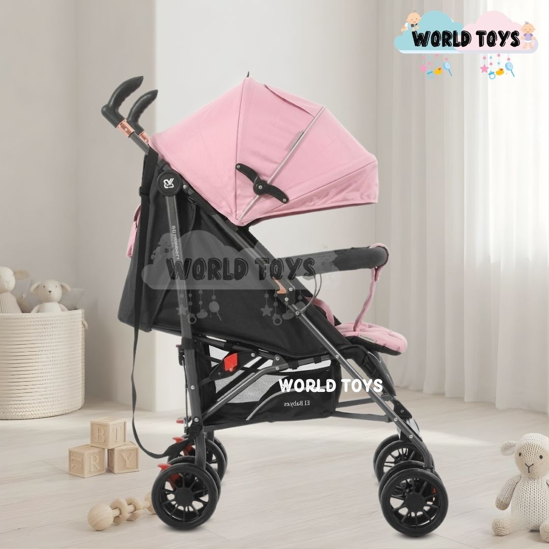 COCHE BASTÓN PLEGADO COMPACTO «MAFY» EDICIÓN EXCLUSIVA PINK - 4