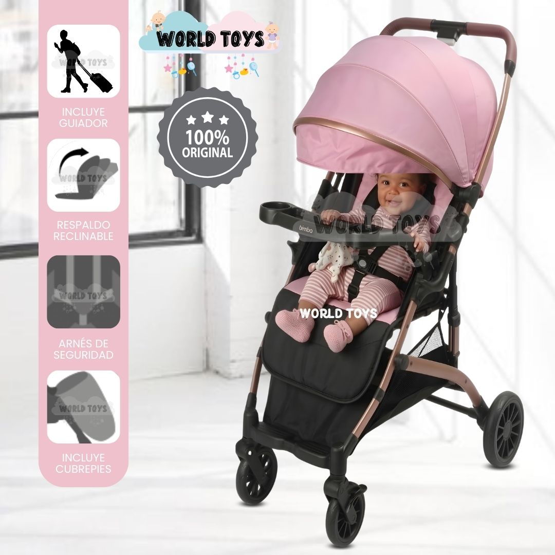 COCHE MALETA DE PASEO «DASHI» MANGO REVERSIBLE PINK - 1