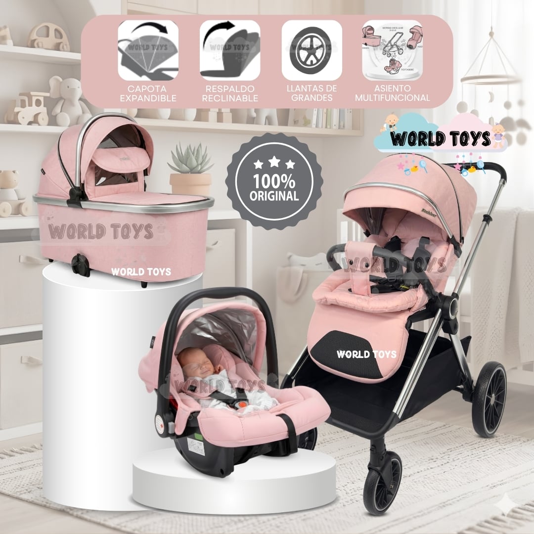 COCHE MOISÉS TRAVEL SYSTEM «TAURO MAX» CON SISTEMA ADAPTABLE Y PORTA BEBÉ - 1