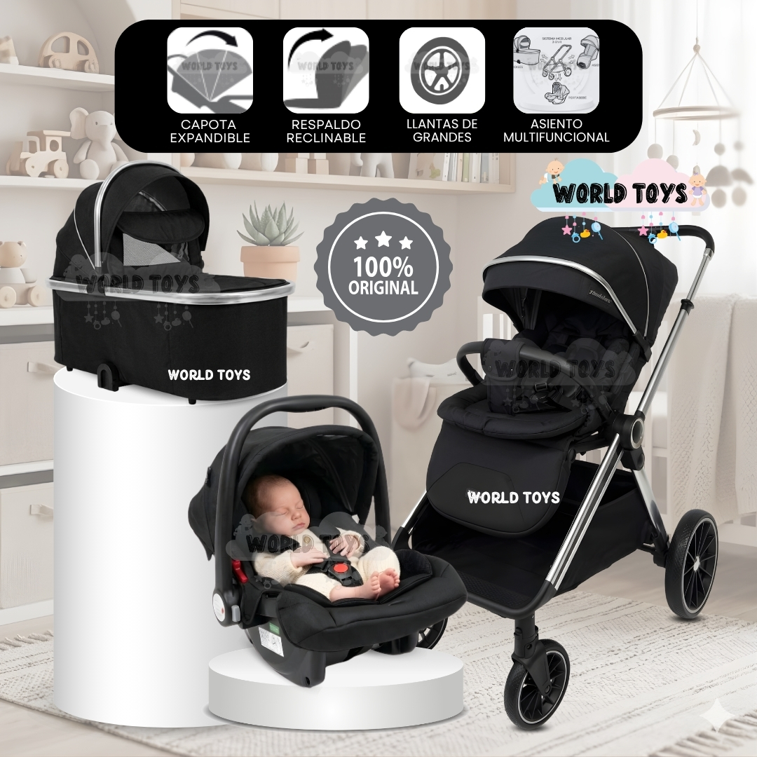 COCHE MOISÉS TRAVEL SYSTEM «TAURO MAX» CON SISTEMA ADAPTABLE Y PORTA BEBÉ - 1