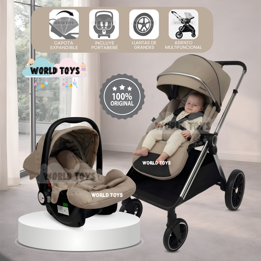 COCHE MOISÉS TRAVEL SYSTEM «TAUROX» CON PORTA BEBÉ - 1