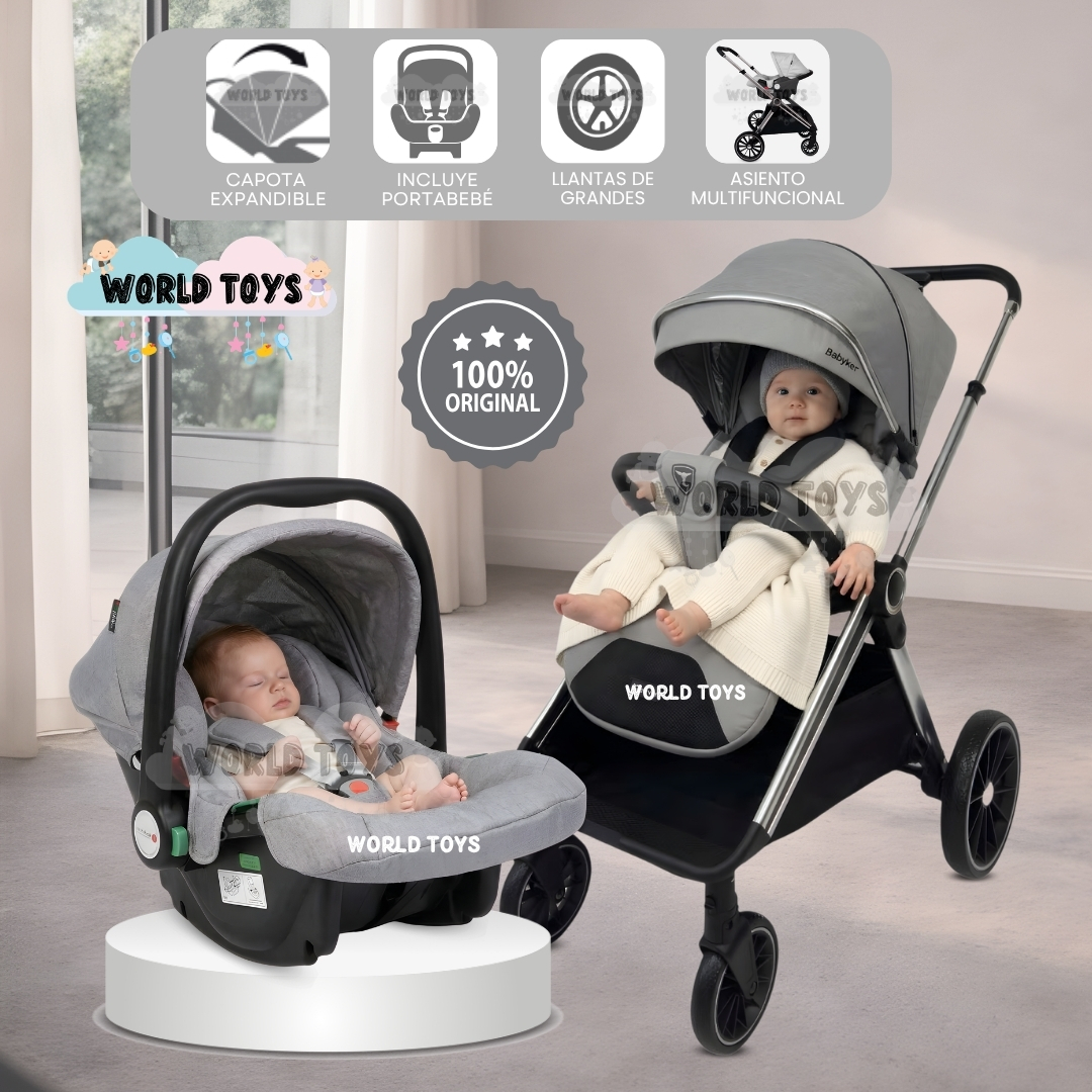 COCHE MOISÉS TRAVEL SYSTEM «TAUROX» CON PORTA BEBÉ - 1