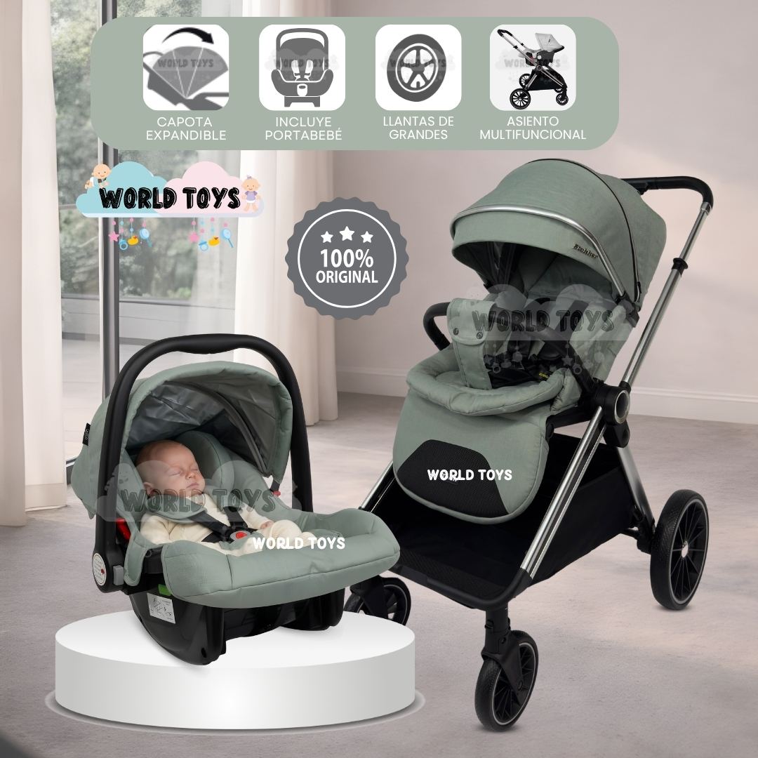 COCHE MOISÉS TRAVEL SYSTEM «TAUROX» CON PORTA BEBÉ - 1