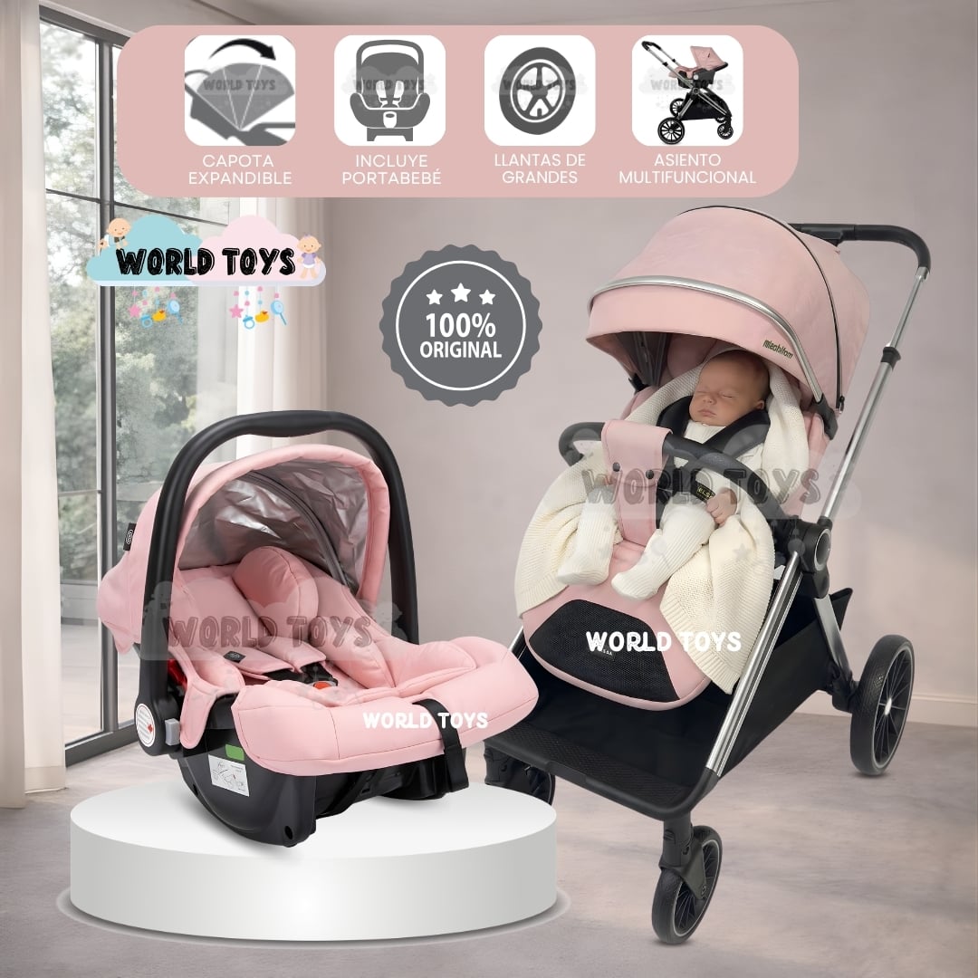 COCHE MOISÉS TRAVEL SYSTEM «TAUROX» CON PORTA BEBÉ - 1