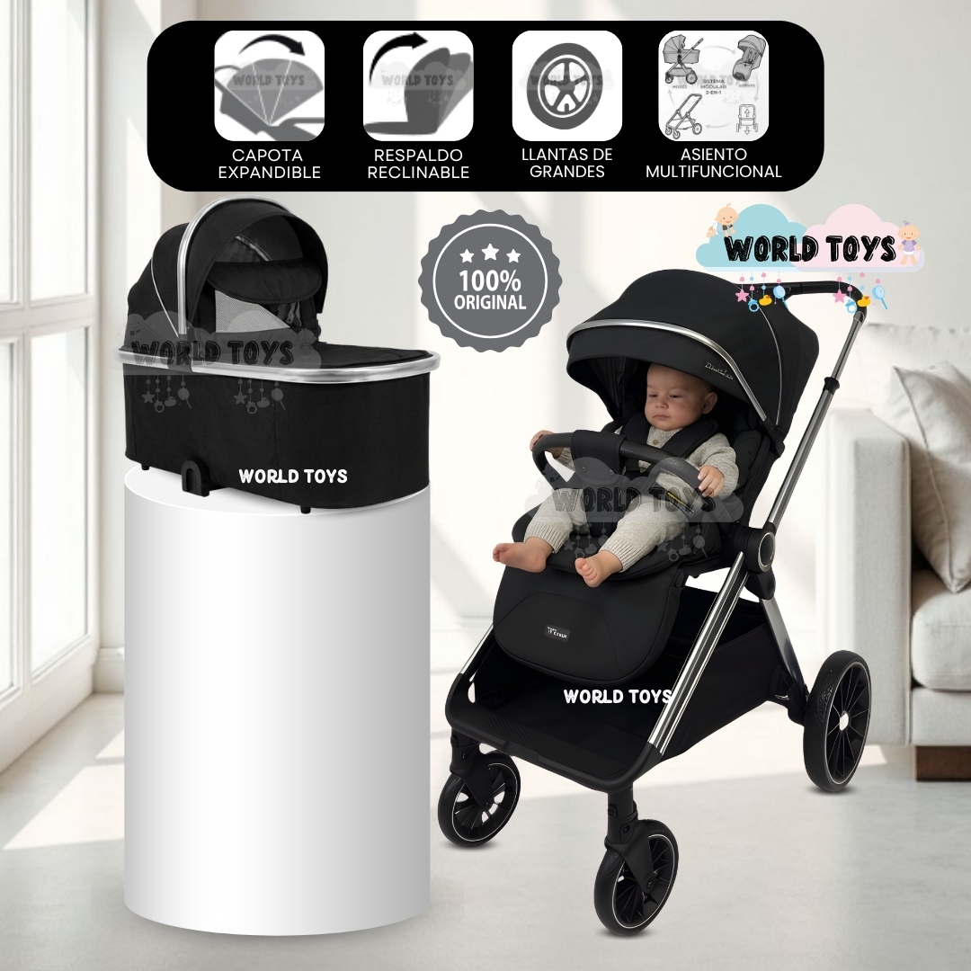 COCHE MOISÉS TRAVEL SYSTEM «TAURO DUO» CON SISTEMA ADAPTABLE - 1