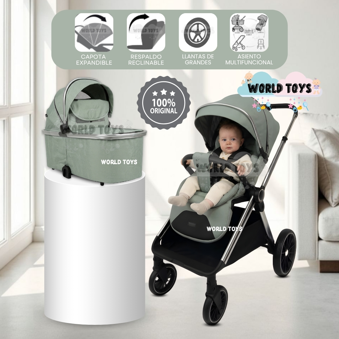 COCHE MOISÉS TRAVEL SYSTEM «TAURO DUO» CON SISTEMA ADAPTABLE - 1