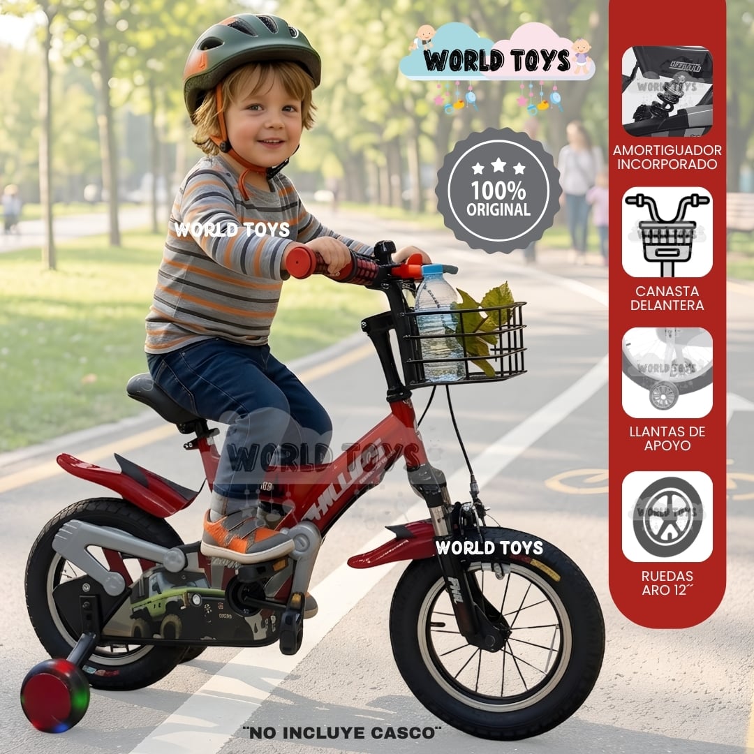 BICICLETA PARA NIÑO ARO 12 «PHILLIPS KIDS» CON CANASTA - 1