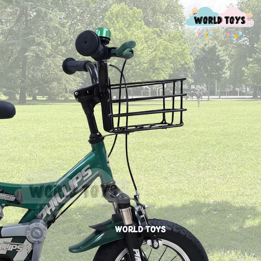 BICICLETA PARA NIÑO ARO 12 «PHILLIPS KIDS» CON CANASTA - 4