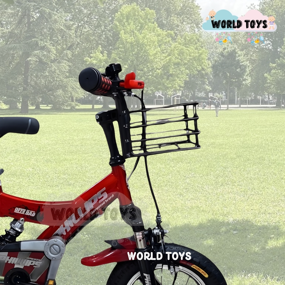BICICLETA PARA NIÑO ARO 12 «PHILLIPS KIDS» CON CANASTA - 4