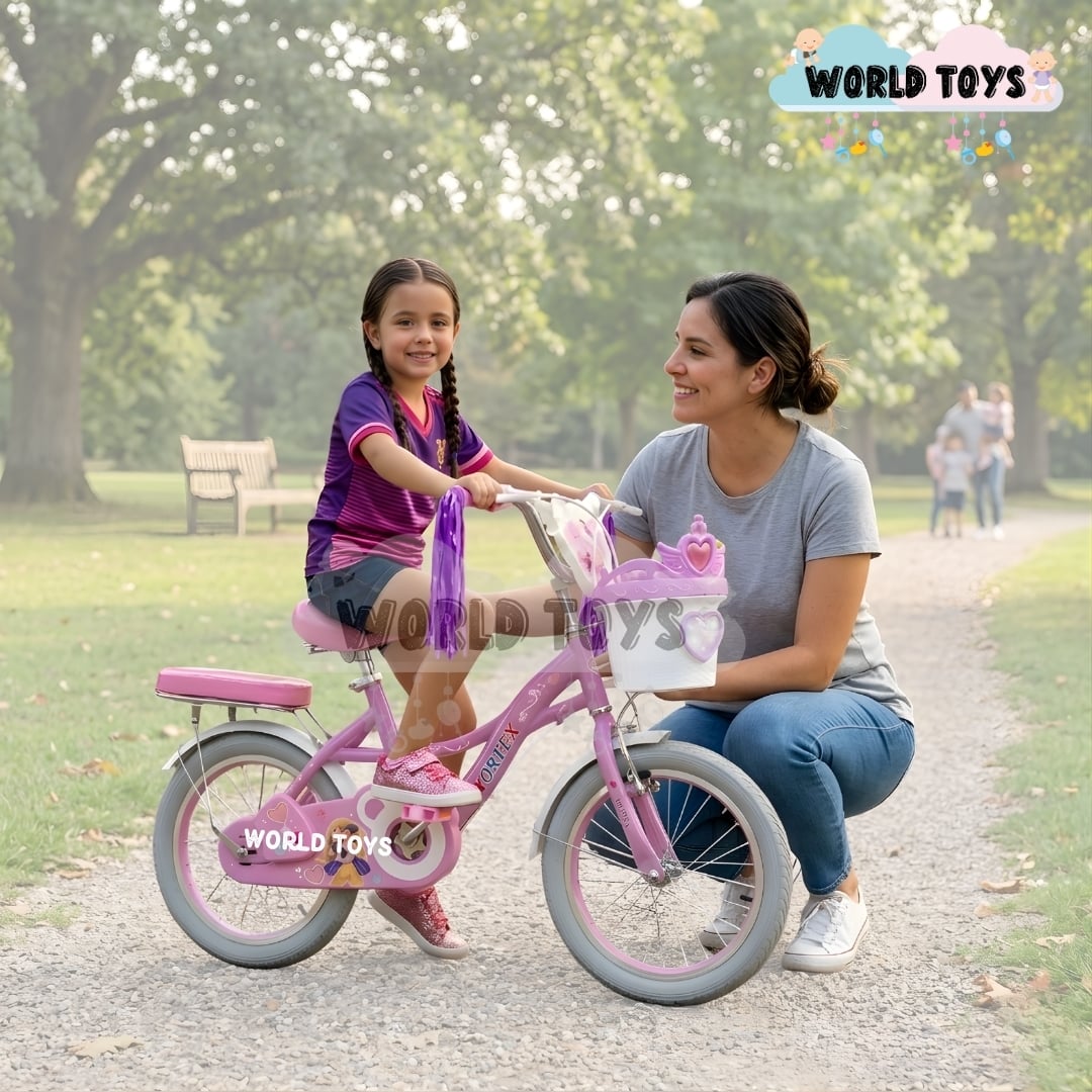 BICICLETA CAMPERA PARA NIÑA ARO 16 «NERY II» CON CANASTA - 2