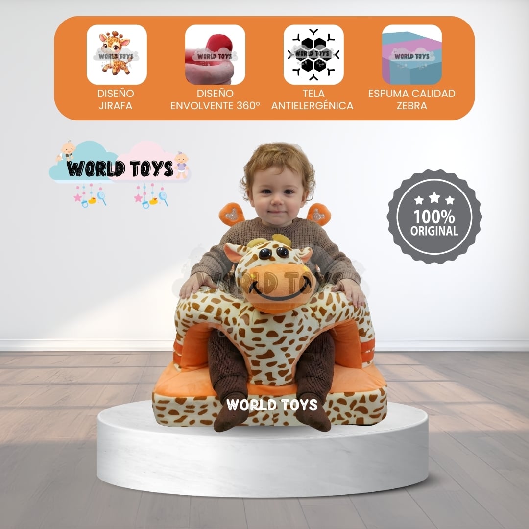 ASIENTO DE APOYO (ESTIMULACION) PARA BEBÉS «JIRAFFE» ANIMAL - 1
