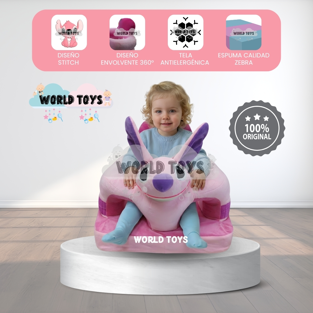 ASIENTO DE APOYO (ESTIMULACION) PARA BEBÉS «STICH» PREMIUM - 1