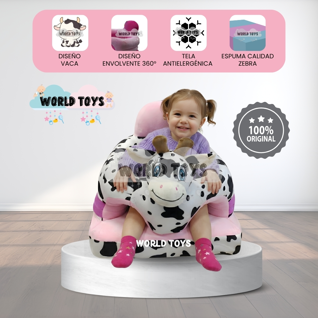 ASIENTO DE APOYO (ESTIMULACION) PARA BEBÉS «LOLA» ANIMAL - 1