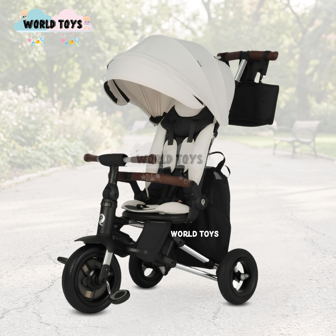 TRICICLO GUIADOR «TOAD» PARA NIÑOS CON BOLSO BLACK / NEGRO - 4