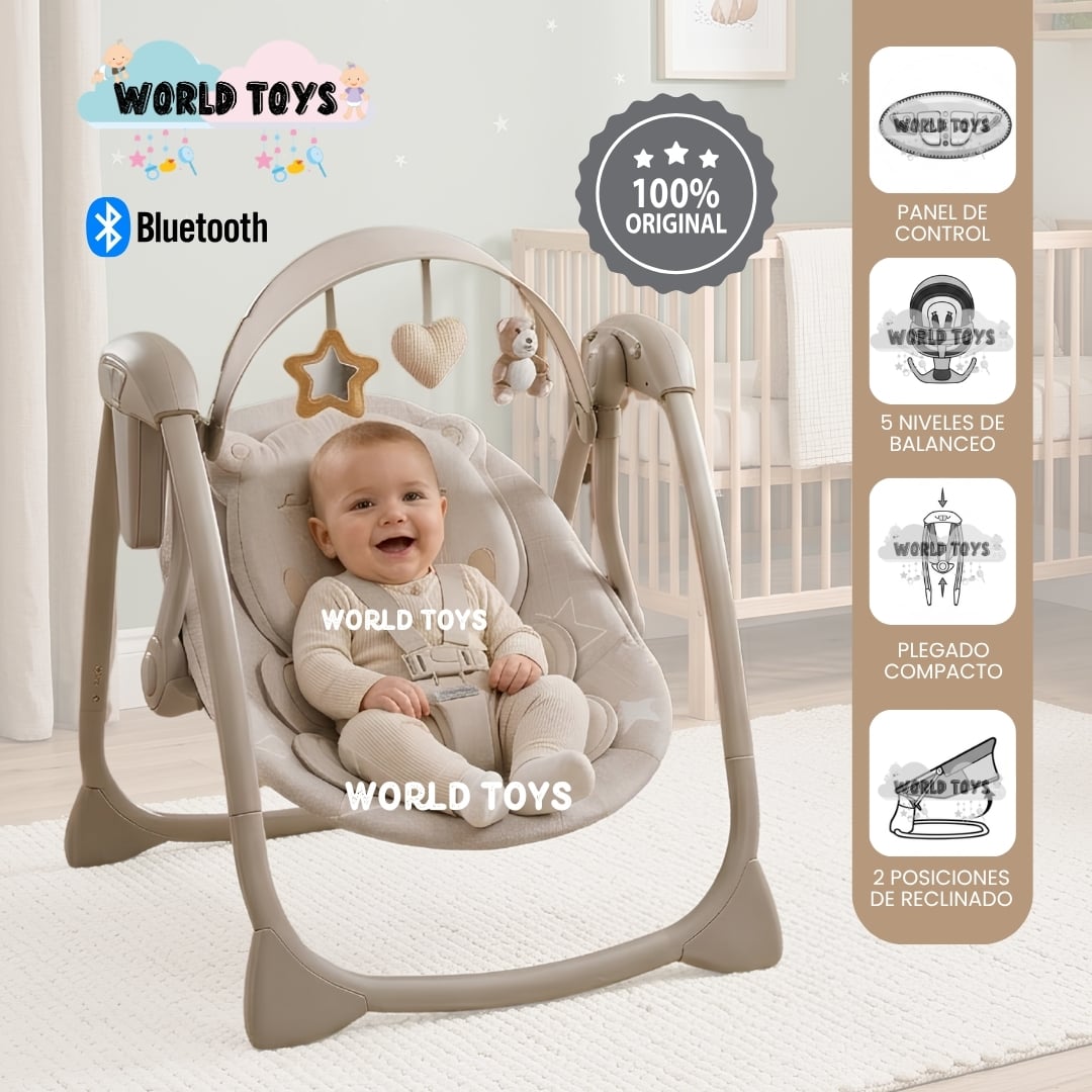 MECEDORA ELÉCTRICA PARA BEBÉS «KRIS-IS» COLECCIÓN LIMITADA - 1