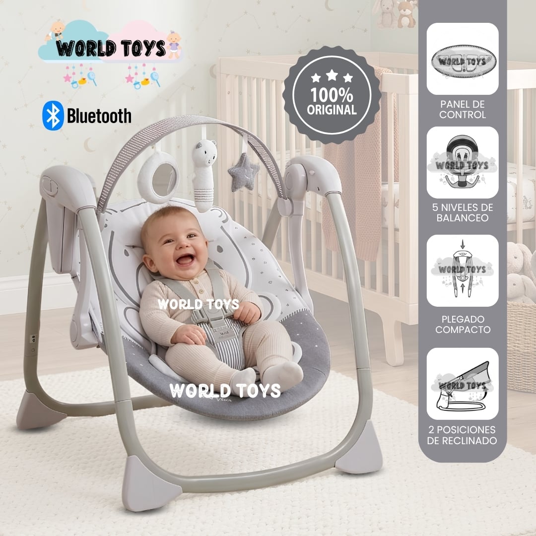MECEDORA ELÉCTRICA PARA BEBÉS «KRIS-IS» COLECCIÓN LIMITADA - 1