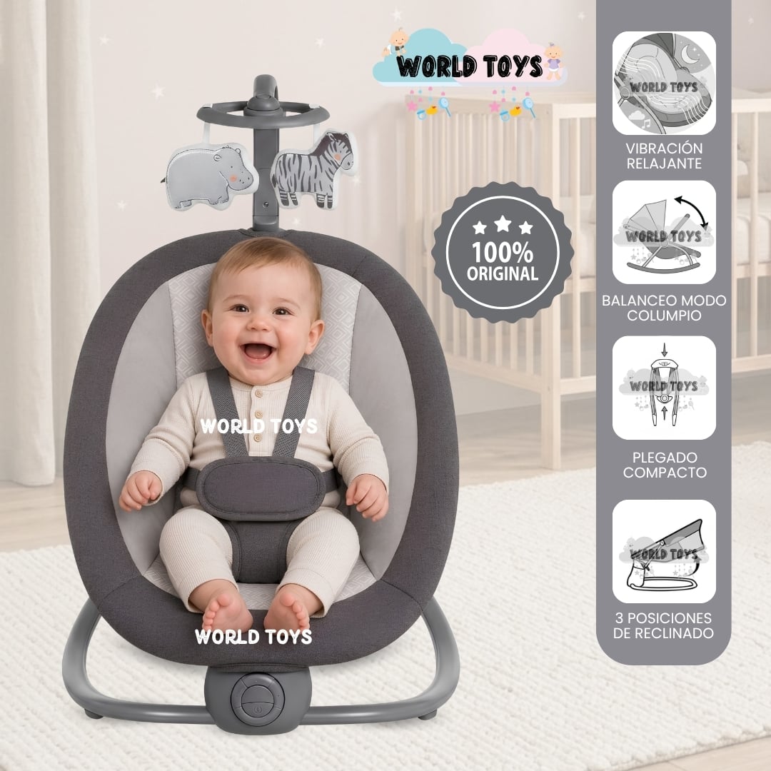 MECEDORA ELÉCTRICA PARA BEBÉS «BRINA» COLECCIÓN ESPECIAL - 1