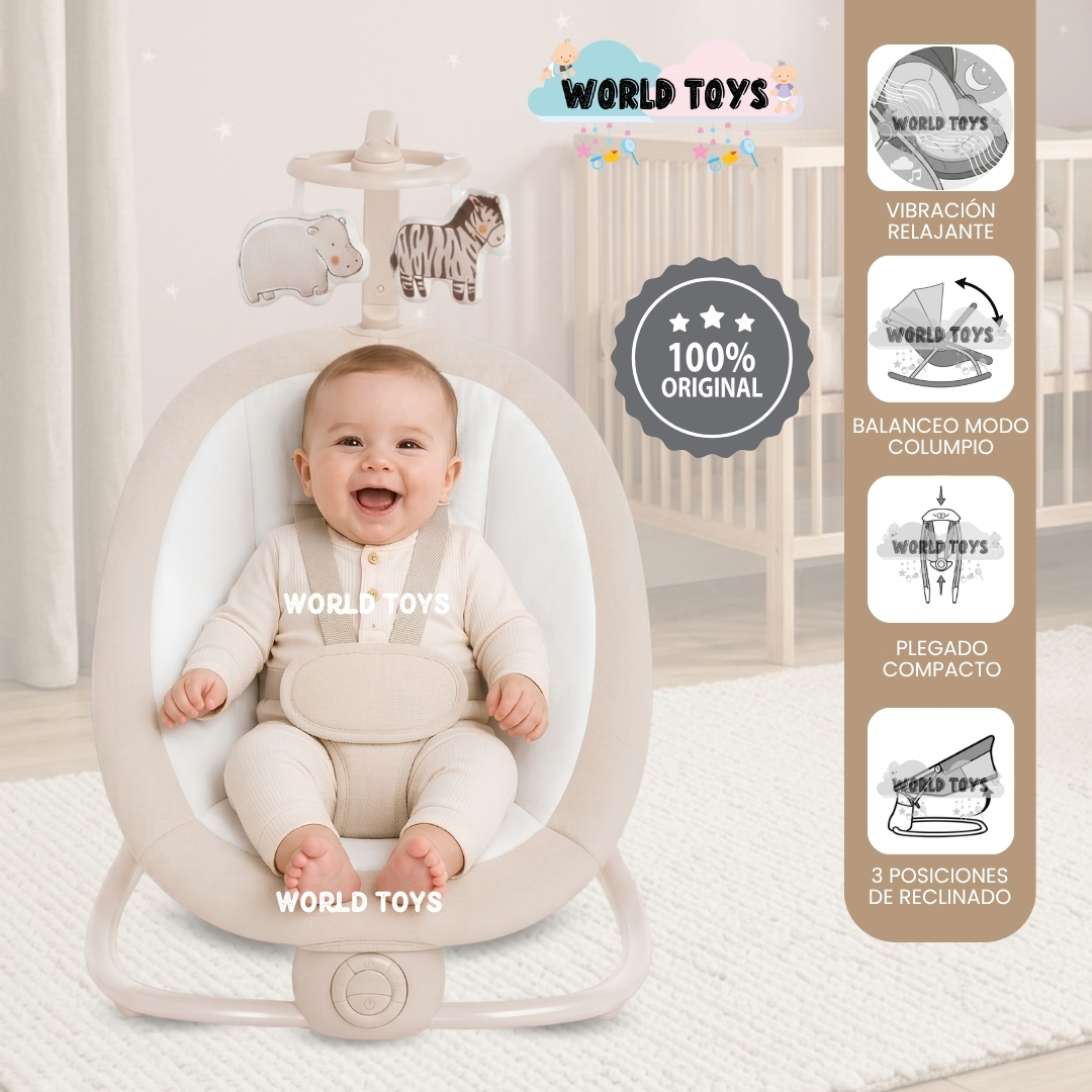 MECEDORA ELÉCTRICA PARA BEBÉS «BRINA» COLECCIÓN ESPECIAL - 1