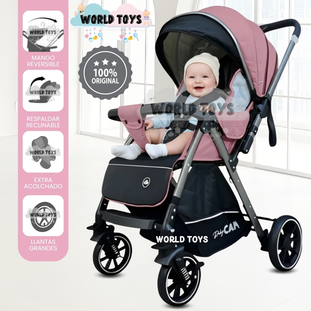 COCHE CUNA DE LUJO «CAMILA» MANGO REVERSIBLE - 1