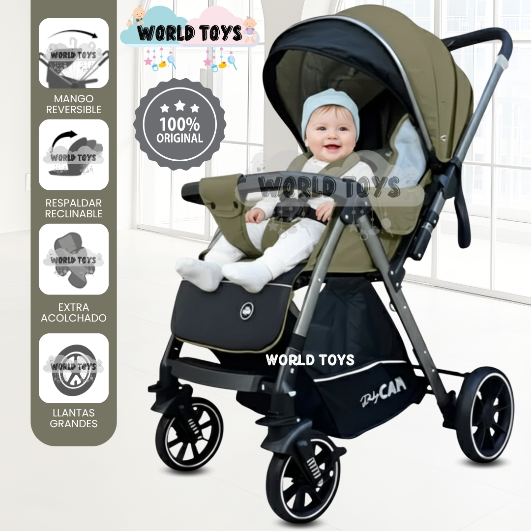 COCHE CUNA DE LUJO «CAMILA» MANGO REVERSIBLE - 1