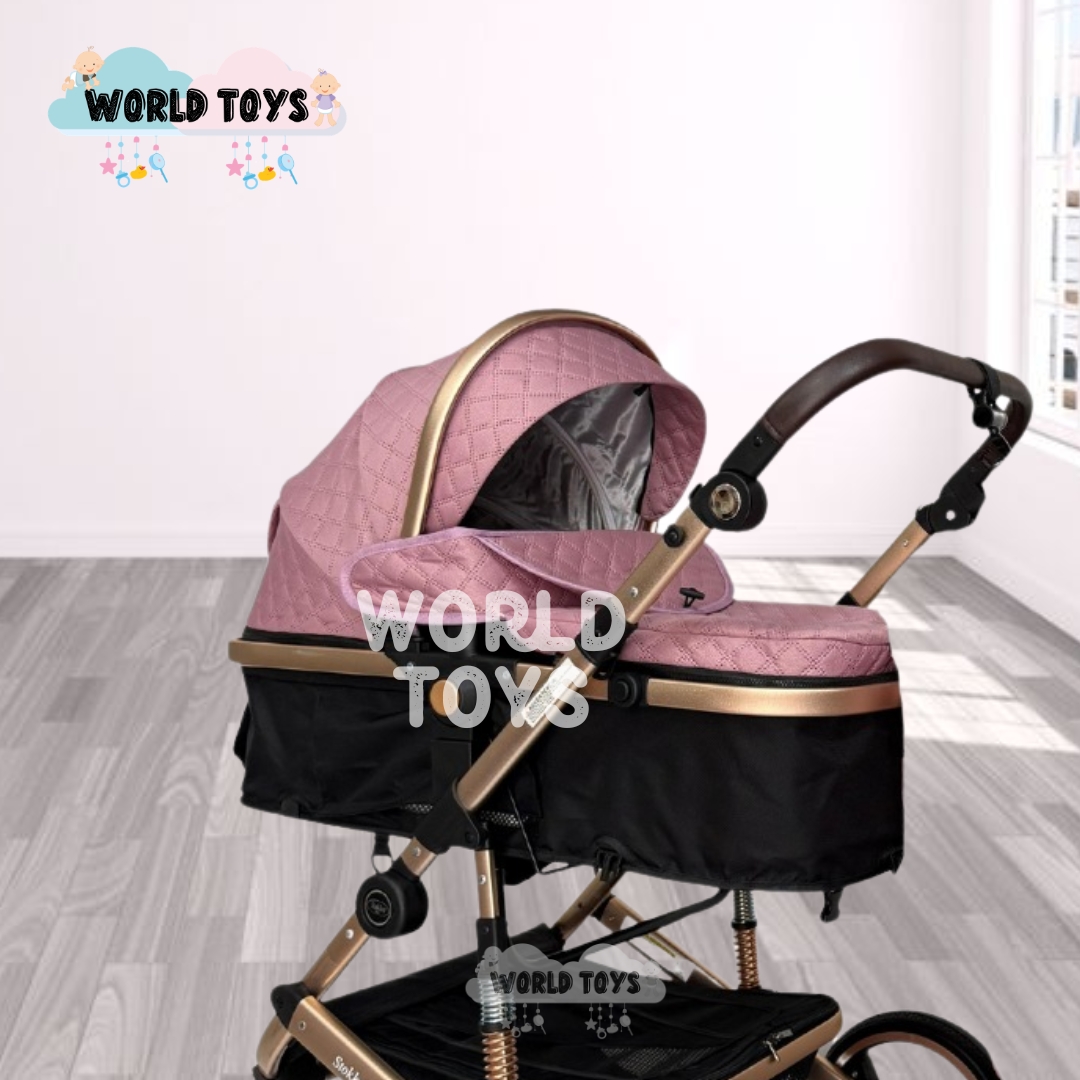 COCHE MOISÉS DE LUJO CON MOCHILA PAÑALERA «MILAN LITE» - 2