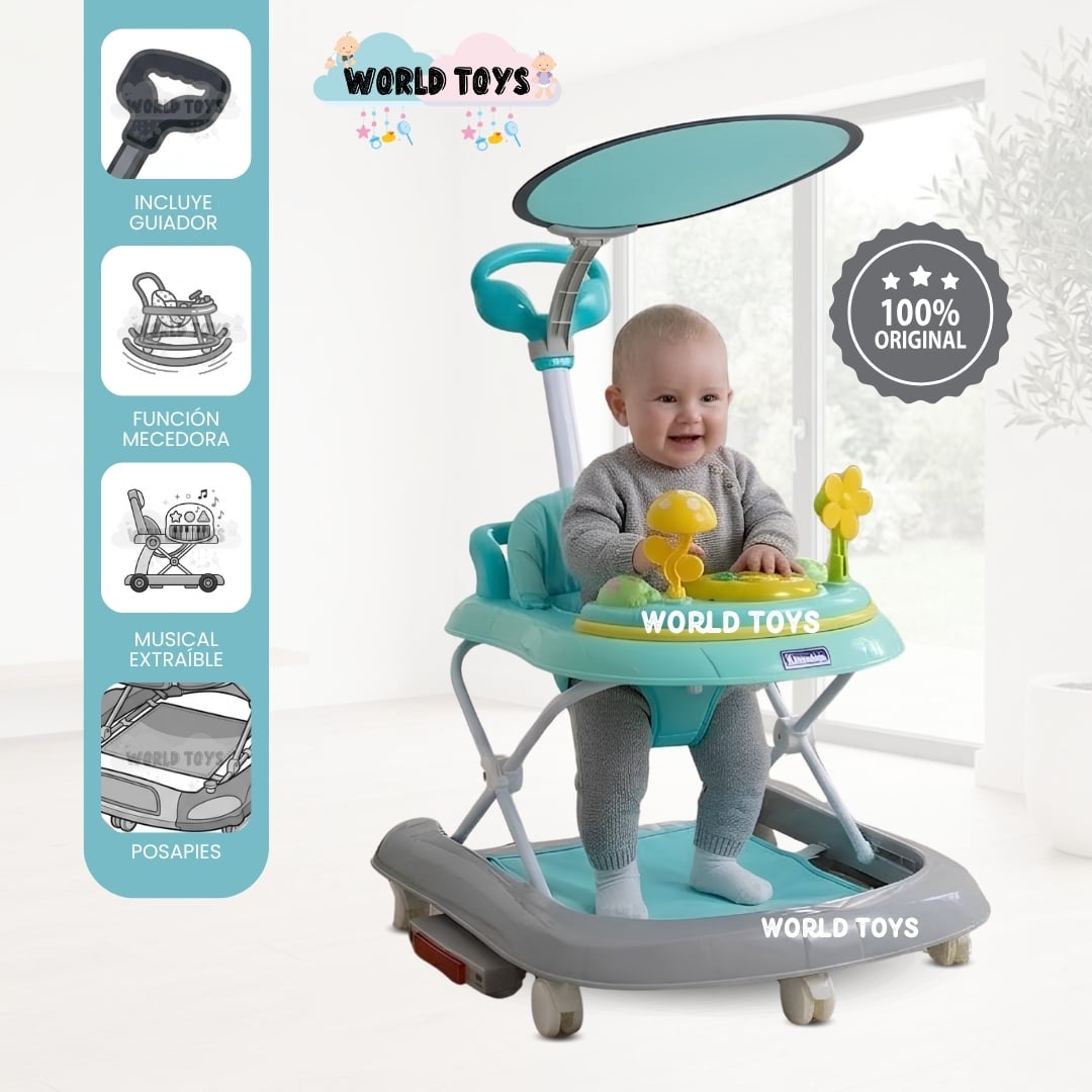 ANDADOR MECEDORA CON TABLERO DIDÁCTICO «TITI» EDICIÓN LIMITADA - 1