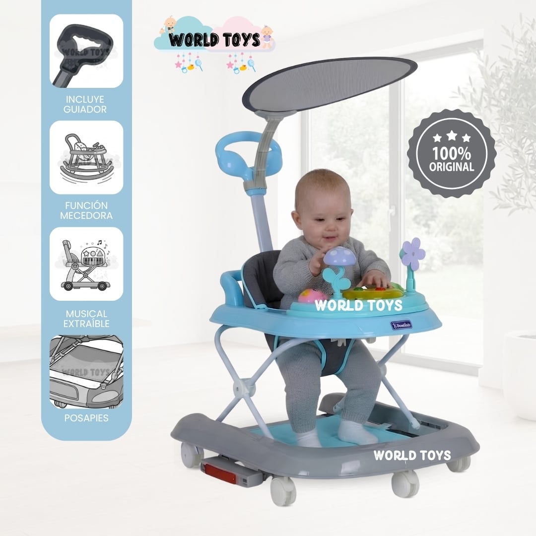 ANDADOR MECEDORA CON TABLERO DIDÁCTICO «TITI» EDICIÓN LIMITADA - 1
