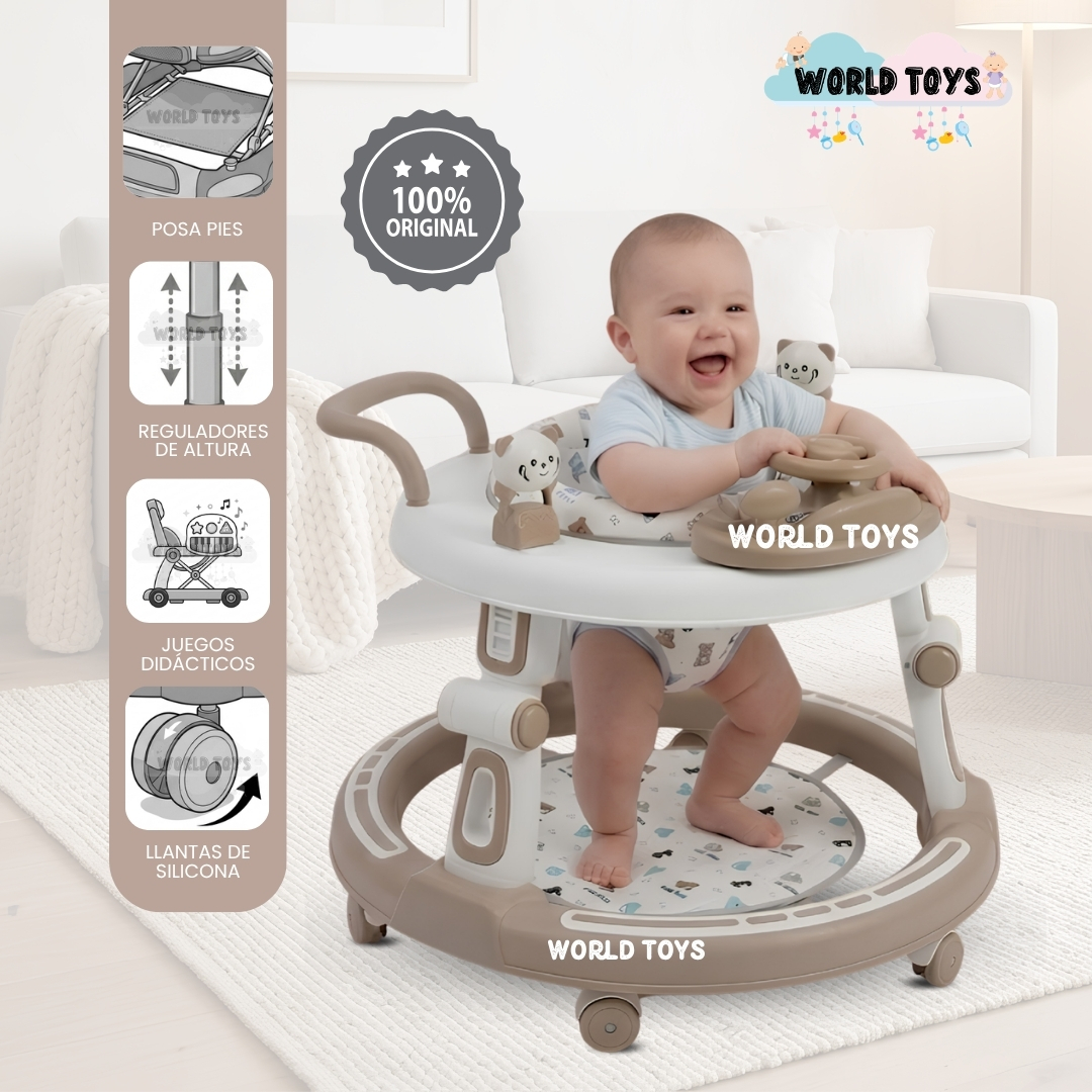 ANDADOR CON TABLERO DIDÁCTICO «MILI» ALTURA REGULABLE - 1