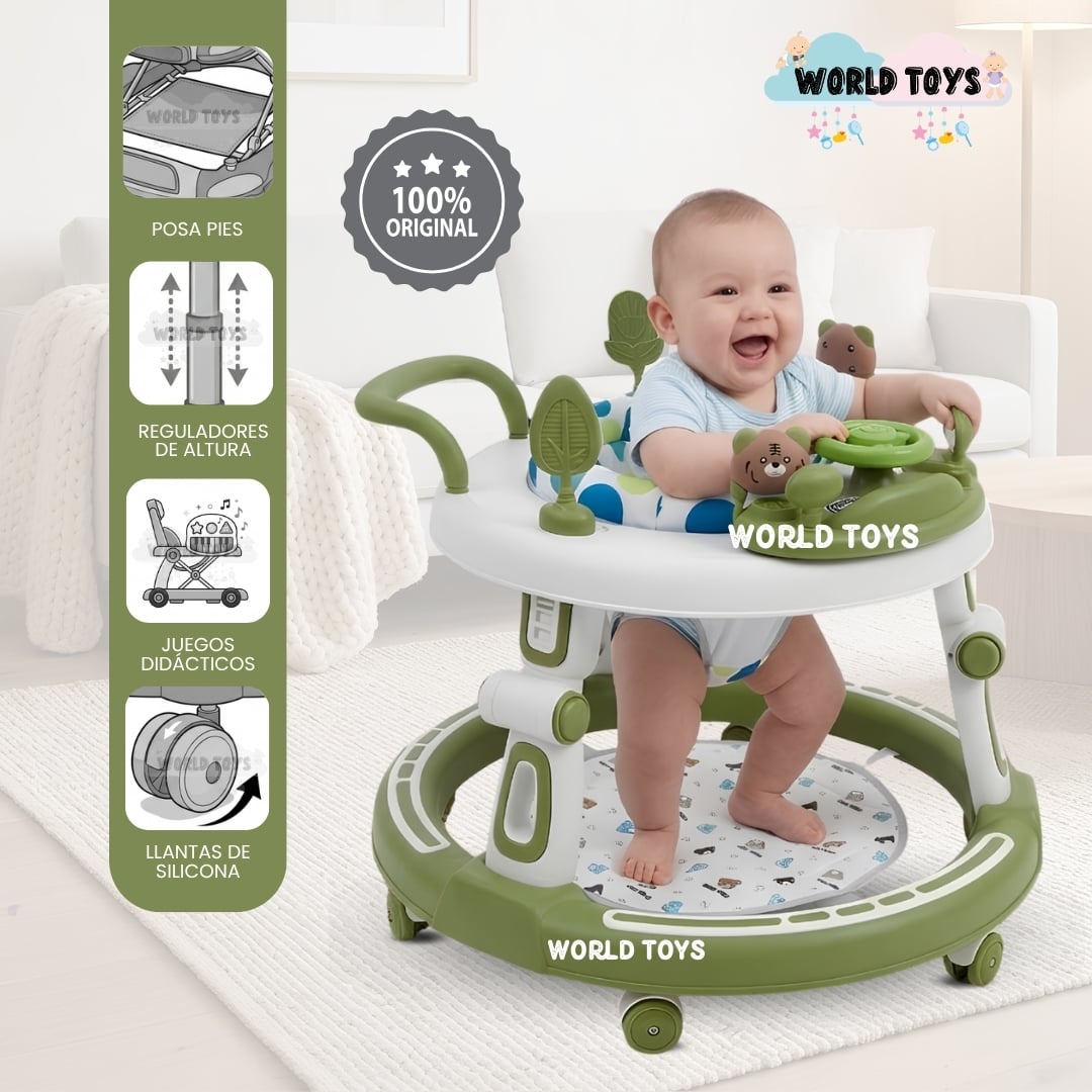 ANDADOR CON TABLERO DIDÁCTICO «MILI» ALTURA REGULABLE - 1