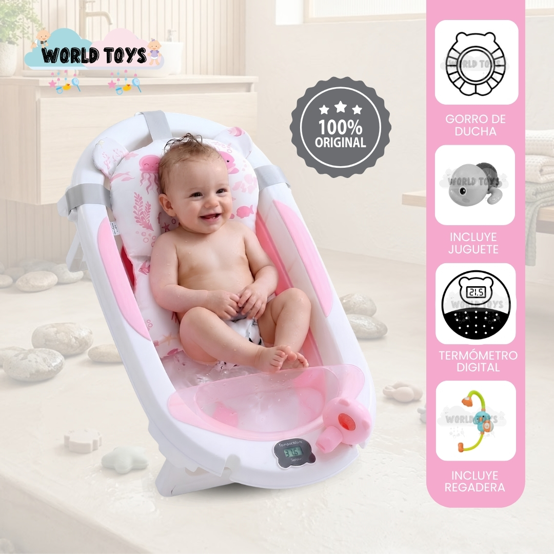 BAÑERA PLEGABLE PARA BEBÉ «NEMO» COLECCIÓN PREMIUM - 1