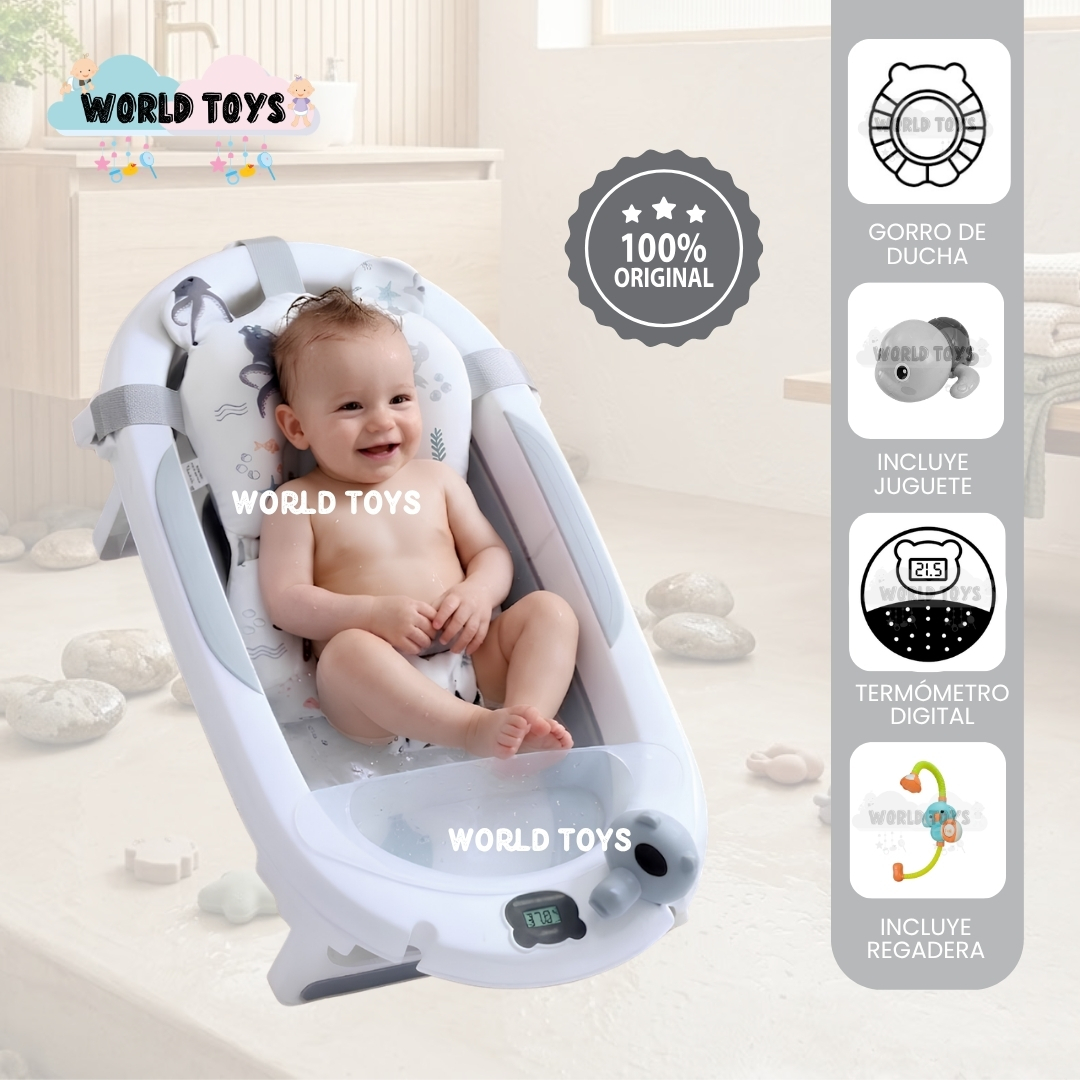 BAÑERA PLEGABLE PARA BEBÉ «NEMO» COLECCIÓN PREMIUM - 1